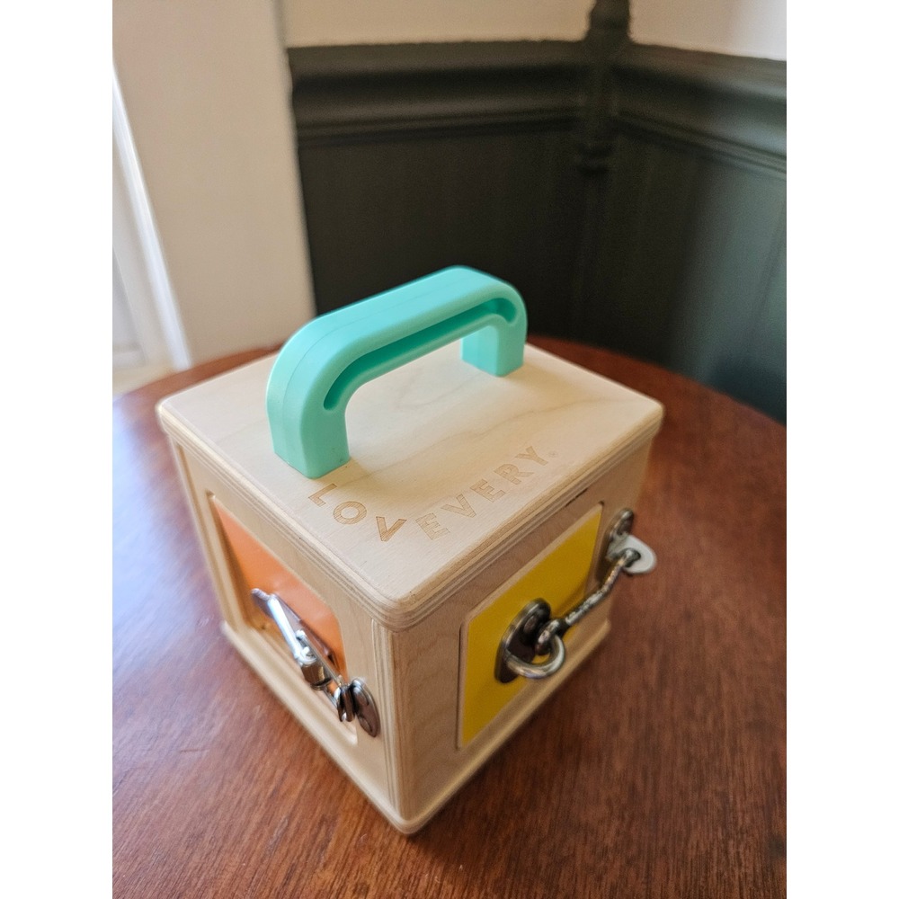 Lovevery Lockbox Wooden Montessori Educational Activity Toy Fine Motor Skills